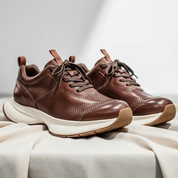 Alverton Leather Trainers | Men's Genuine Leather Trainers | Smart Casual Fashion Shoes UK