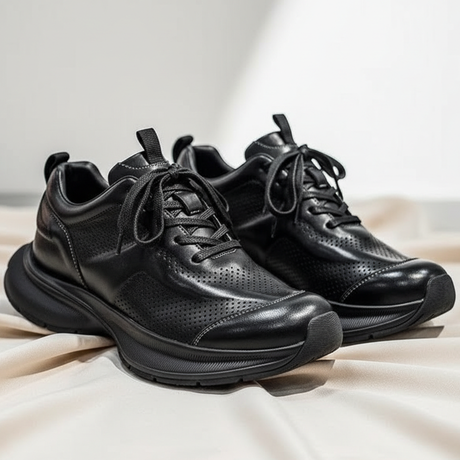 Alverton Leather Trainers | Men's Genuine Leather Trainers | Smart Casual Fashion Shoes UK