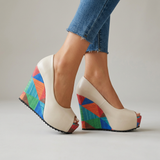 Nina Wedge Sandals | Women's Comfort Cushioned Sandals | Arch Support Summer Shoes UK
