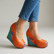 Nina Wedge Sandals | Women's Comfort Cushioned Sandals | Arch Support Summer Shoes UK
