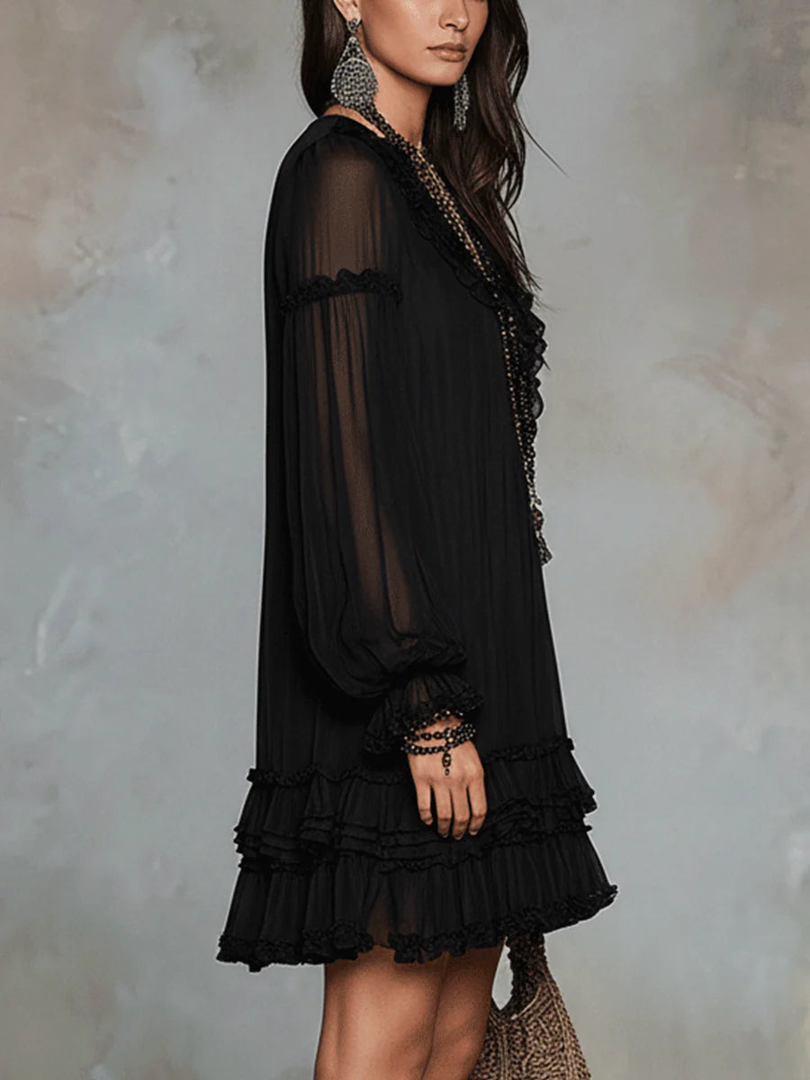 Elodie Flowing Mini Dress | Women's Mini Dress | Casual Party Fashion Dress UK