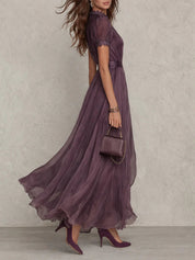 Vivienne Lace Maxi Dress | Women's Elegant Maxi Dress | Summer Holiday Long Dress UK