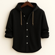 Briggs Hoodie Shirt | Men's Oxford Button-Down Shirt | Smart Casual Formal Top UK