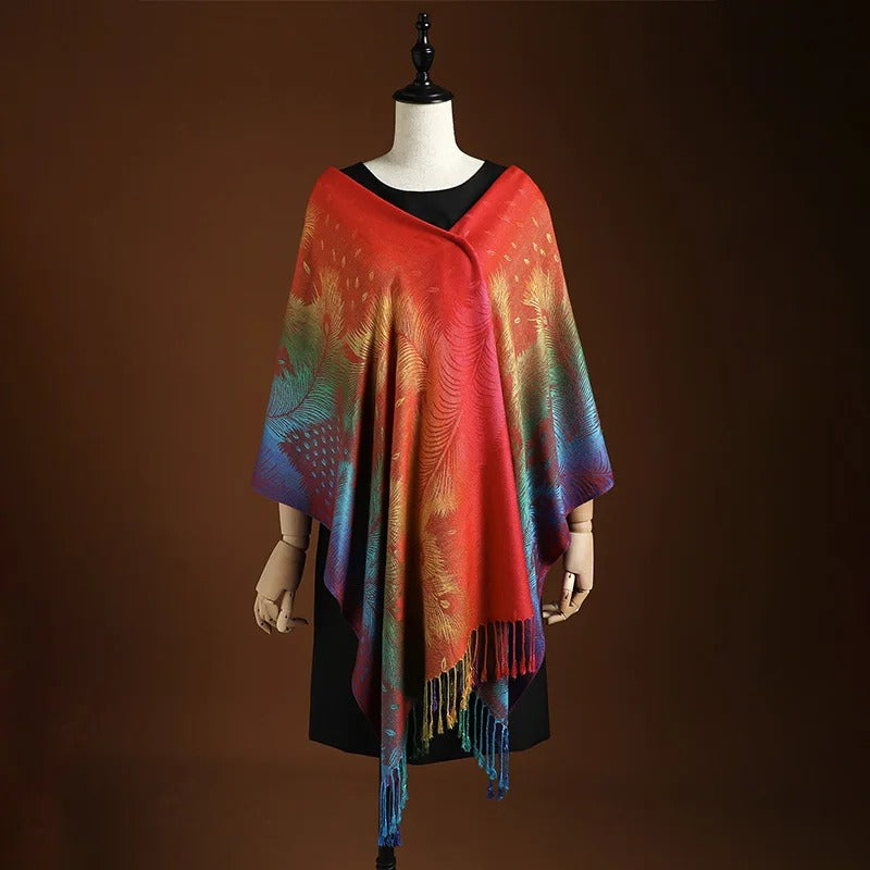 Vivienne Boho Cashmere Wrap | Premium Accessory | Classic Fashion Accessory UK