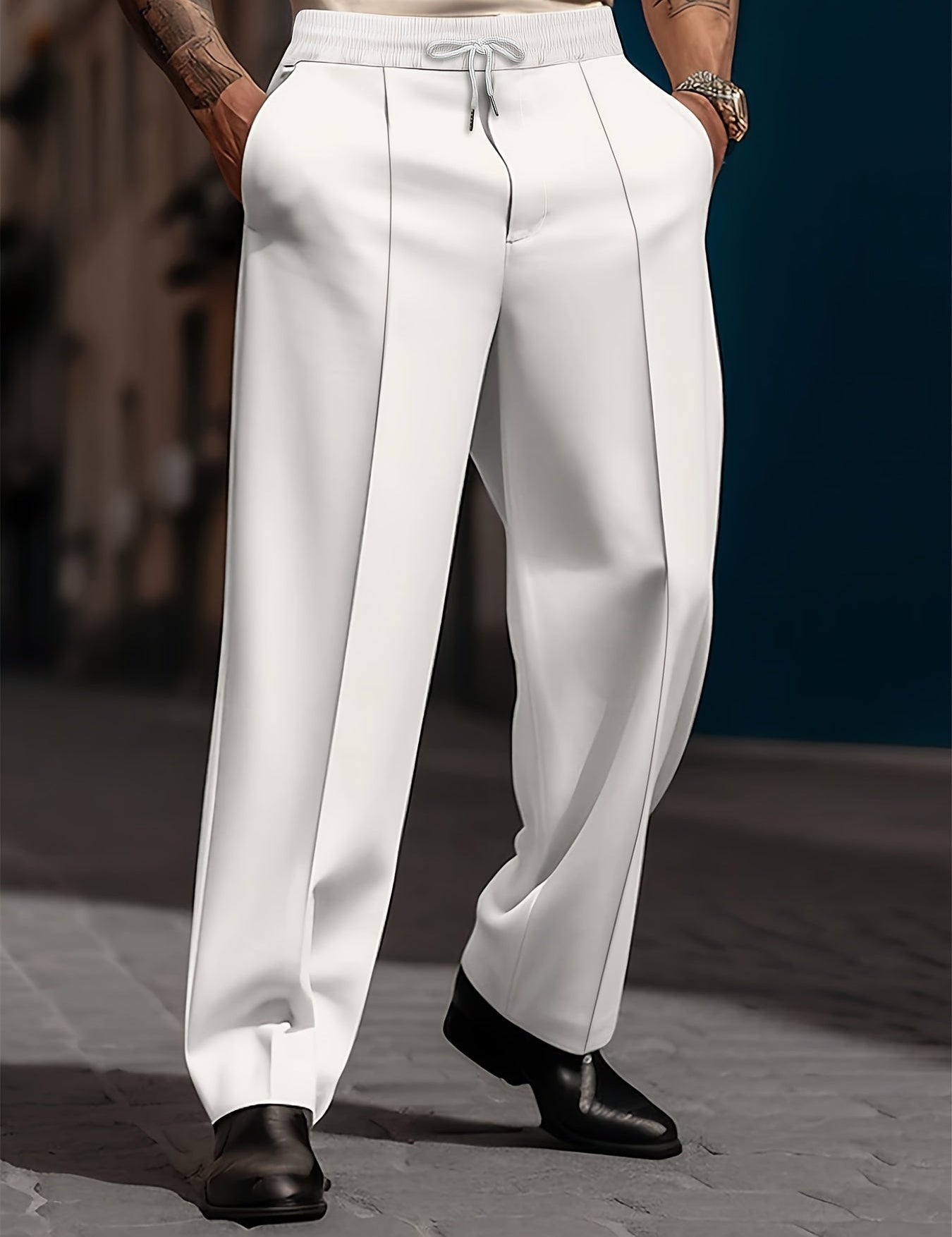 Branford Relaxed Casual Trousers | Women's High-Waisted Relaxed Trousers | Wide Leg Casual Bottoms UK