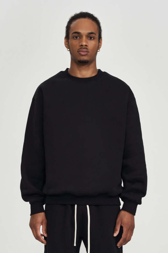 Men's Soft Crew Neck Sweater Comfort Classic Knit Jumper Casual Winter Pullover Knitwear