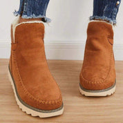 Women's Ankle Winter Boots Fleece-Lined Water-Resistant Warm Cosy Snow Boots