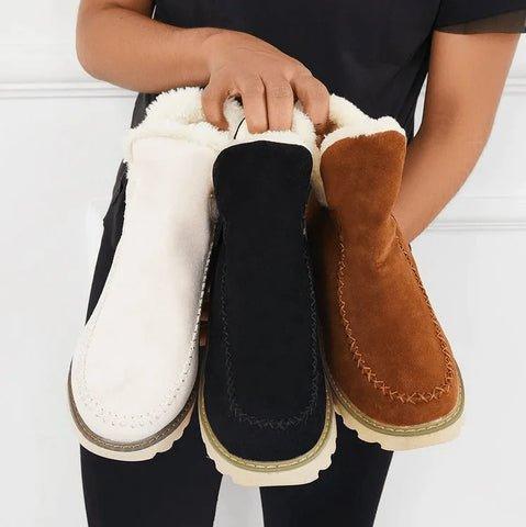 Women's Ankle Winter Boots Fleece-Lined Water-Resistant Warm Cosy Snow Boots