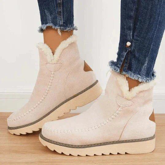 Women's Ankle Winter Boots Fleece-Lined Water-Resistant Warm Cosy Snow Boots