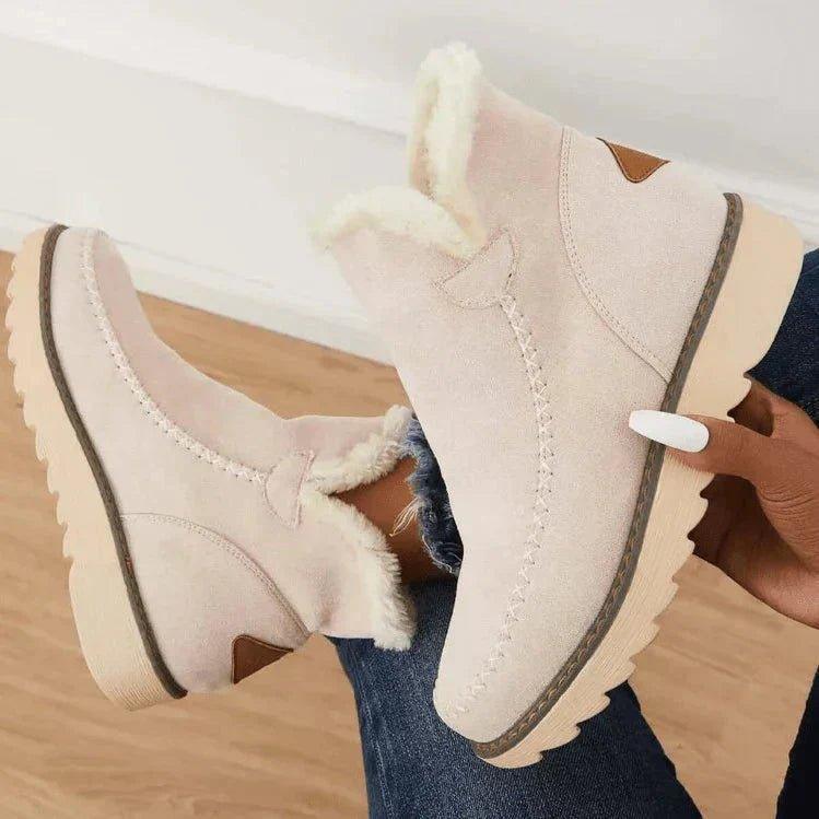 Women's Ankle Winter Boots Fleece-Lined Water-Resistant Warm Cosy Snow Boots
