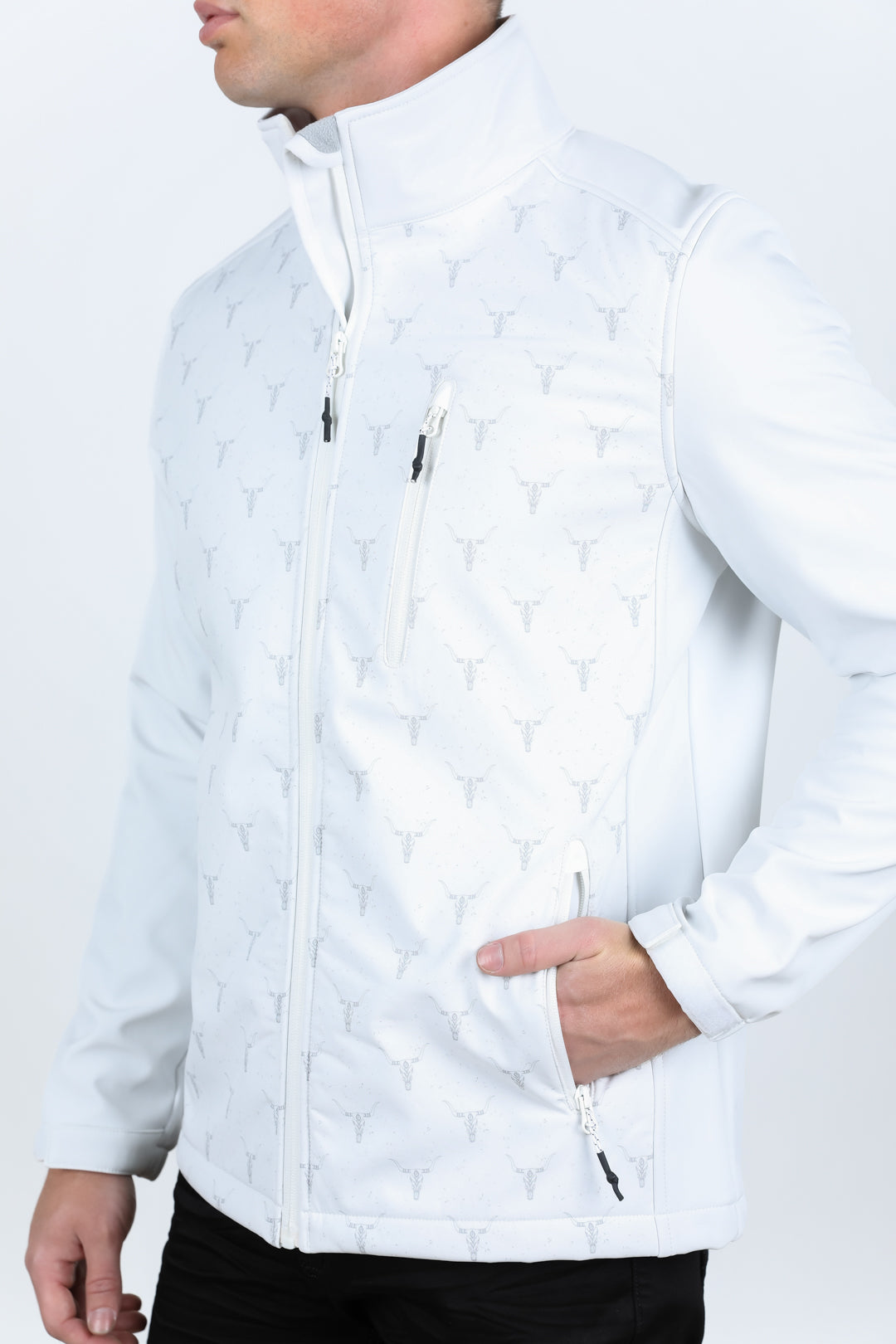 Aztec Softshell Jacket II | Men's Jacket | Men Aztec Softshell Jacket White Navy