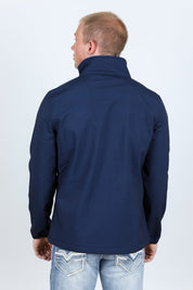 Aztec Softshell Jacket | Jacket | Men's White Navy Aztec Softshell