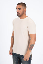 All Over Pattern Graphic Tee | T-Shirt | Men's Cotton Beige Patterned