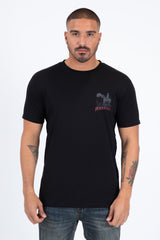 Western Cowboy Rider Graphic Tee | T-Shirt | Men's Cotton Black Western Print
