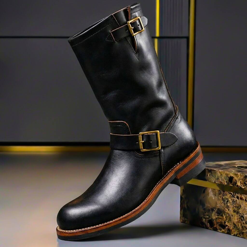 Bancroft Vintage Leather Boots | Women's Leather Heels | Pointed Toe Stiletto Court Shoes UK