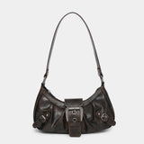 Tess Shoulder Bag | Women's Evening Handbag | Black Dark Cherry Silver Red