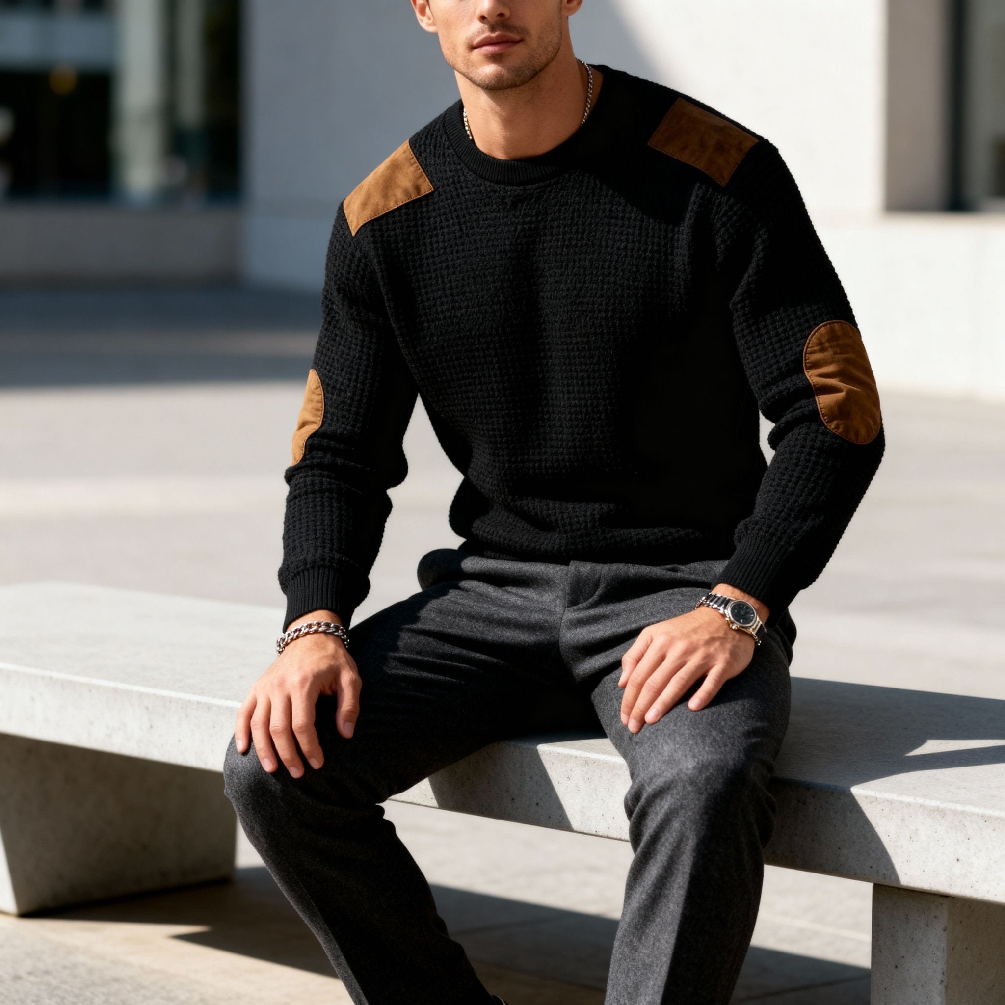 Men's Blake Heritage Sweater Classic Quiet Luxury Knit Pullover | Premium Timeless Knitwear