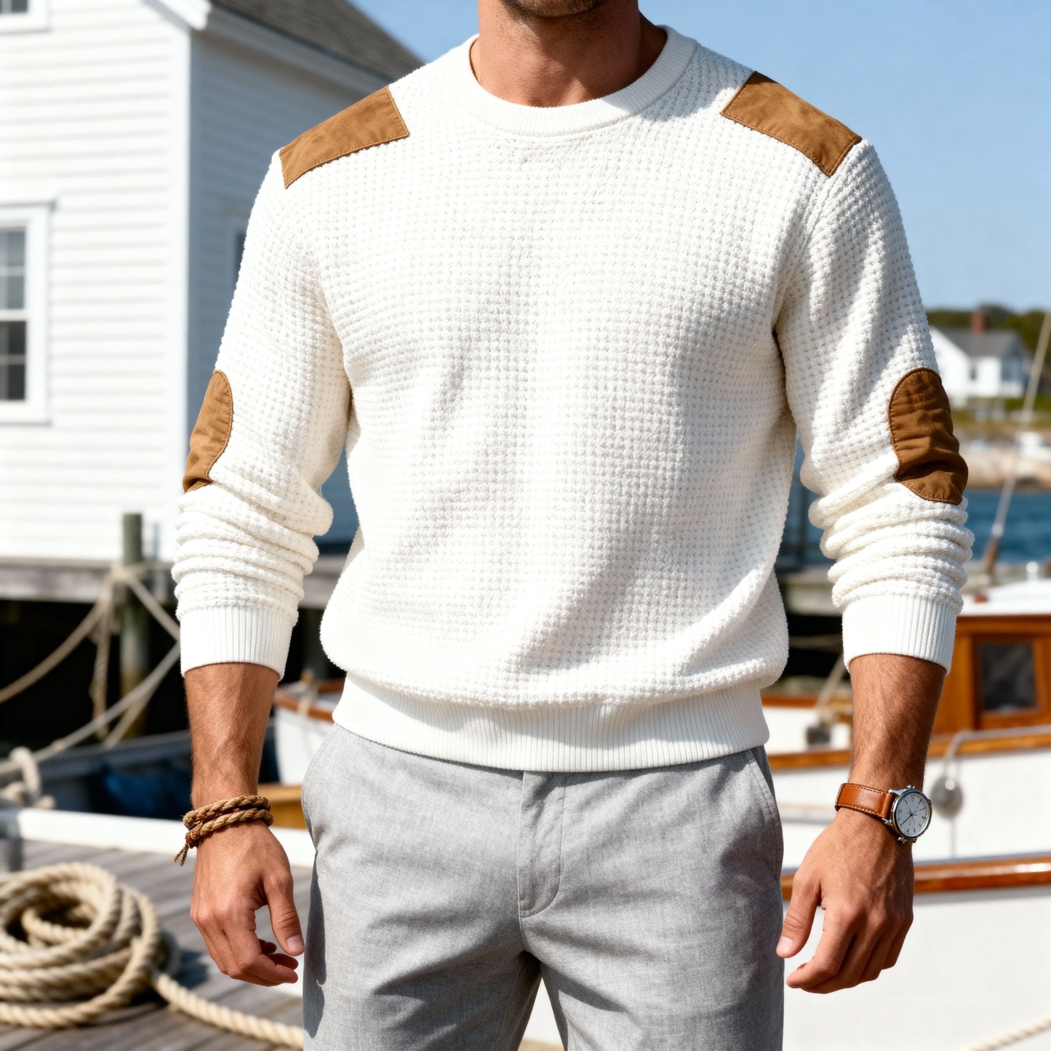 Men's Blake Heritage Sweater Classic Quiet Luxury Knit Pullover | Premium Timeless Knitwear