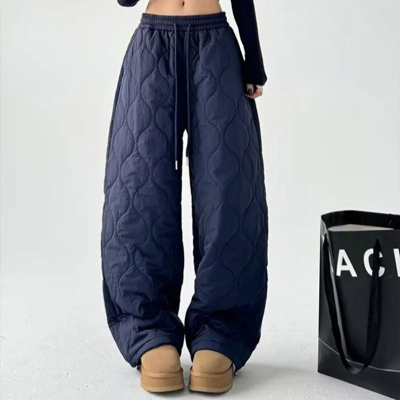Arlena Quilted Trousers | Women's Quilted Warm Trousers | Padded Winter Bottoms UK