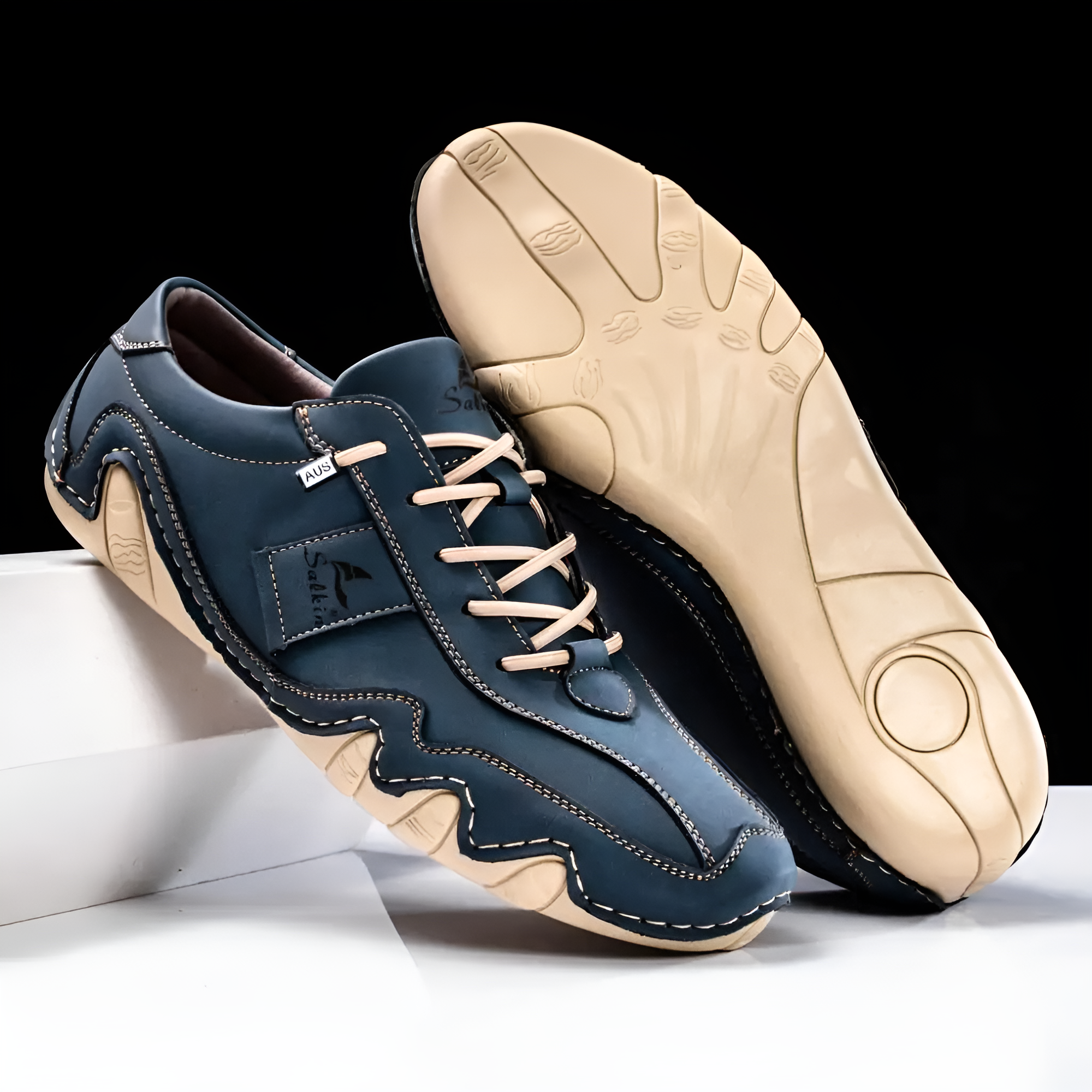 Halden Leather Trainer | Men's Genuine Leather Trainers | Smart Casual Fashion Shoes UK