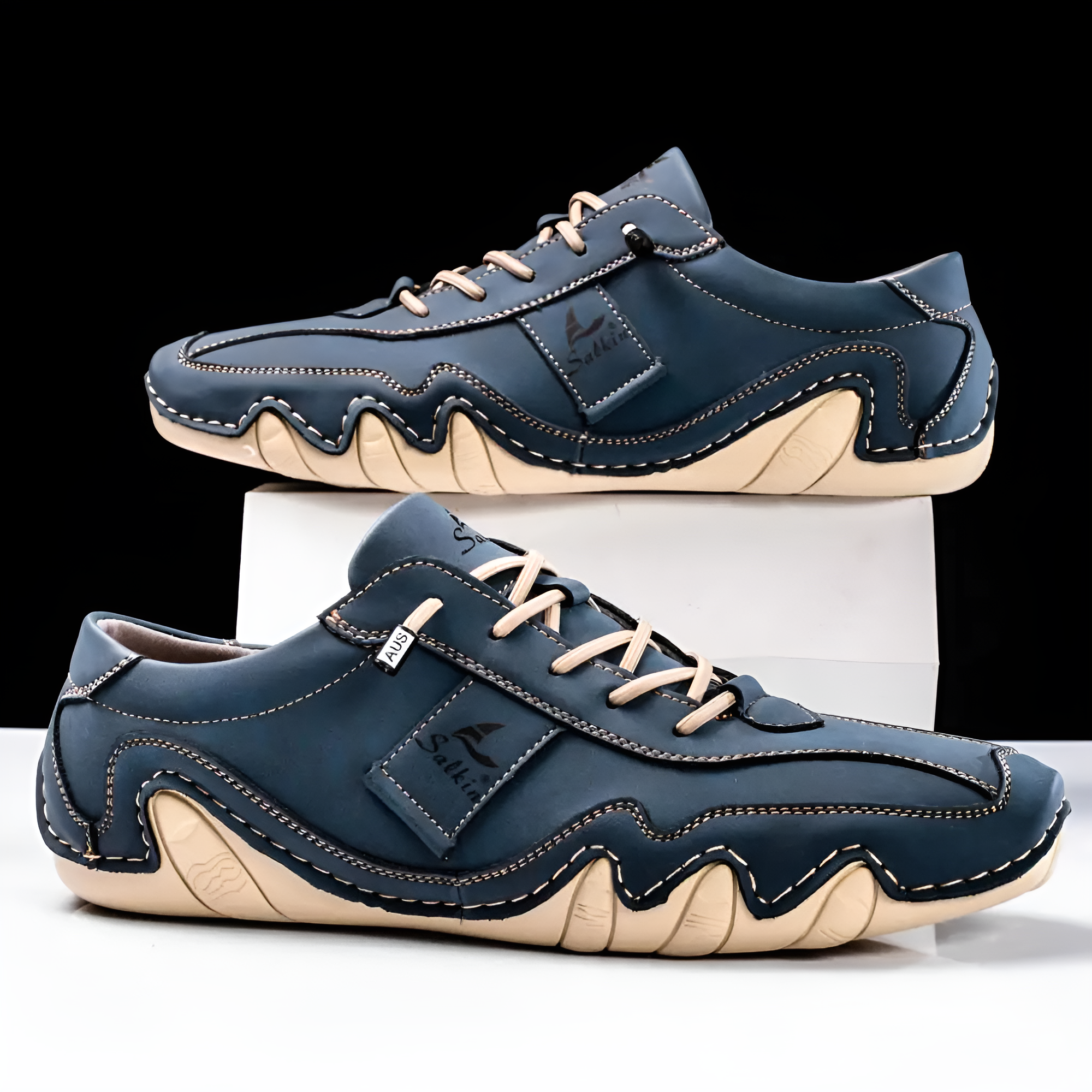 Halden Leather Trainer | Men's Genuine Leather Trainers | Smart Casual Fashion Shoes UK