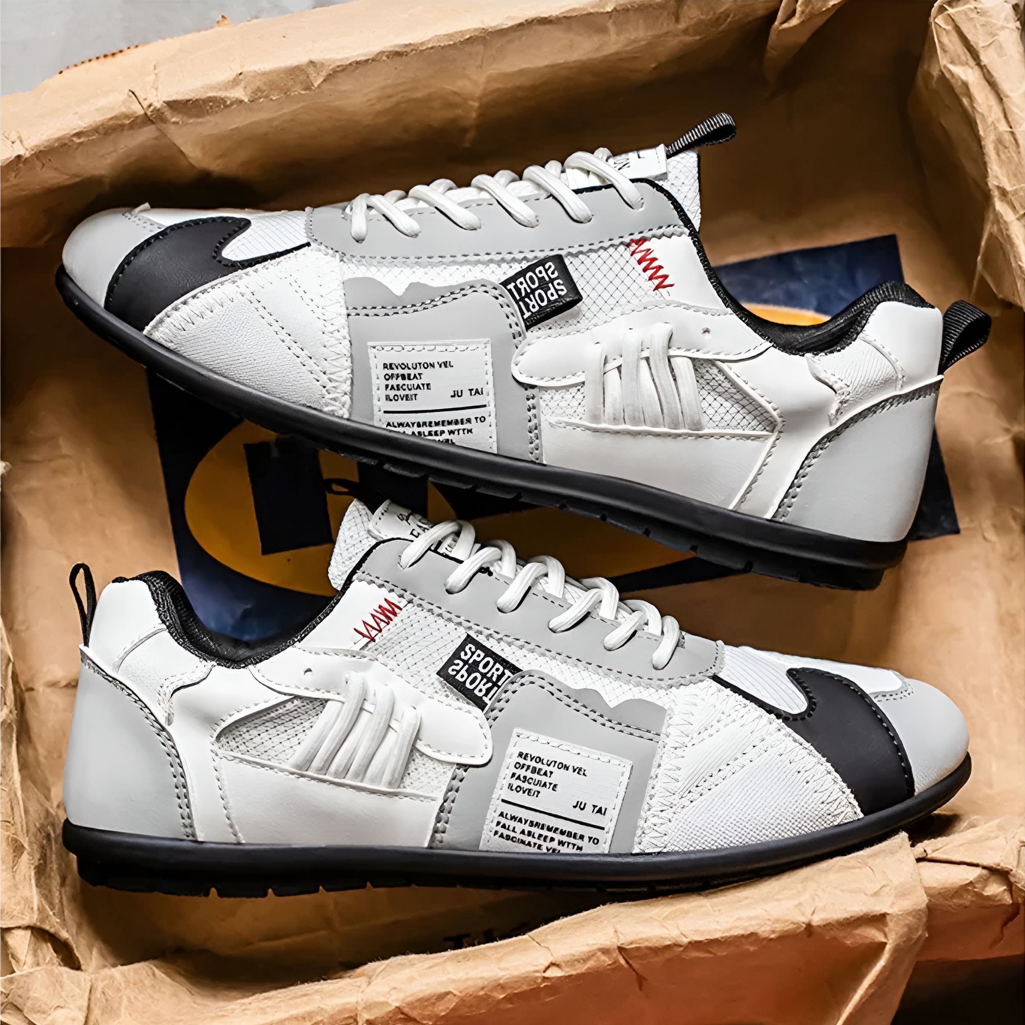 Brixton Retro Court Trainer | Men's Retro Vintage Trainers | Classic Casual Fashion Shoes UK