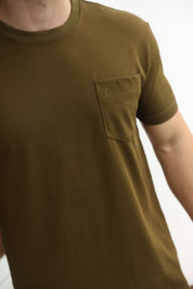 Knit Texture Tee | T-Shirt | Men's Cotton Brown Casual Knitwear