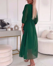 Mira Waisted Midi Dress | Women's Waisted Midi Dress | Elegant Fitted Occasion Dress UK