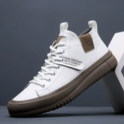 Sinclair Leather Trainers | Men's Genuine Leather Trainers | Smart Casual Fashion Shoes UK