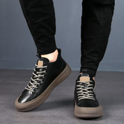 Sinclair Leather Trainers | Men's Genuine Leather Trainers | Smart Casual Fashion Shoes UK