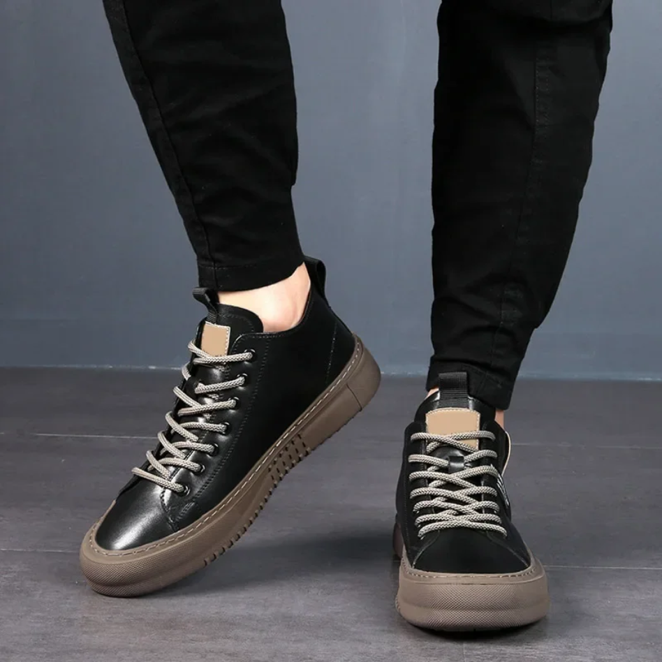 Sinclair Leather Trainers | Men's Genuine Leather Trainers | Smart Casual Fashion Shoes UK