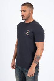 Western Skull Horseshoe Graphic Tee | T-Shirt | Men's Cotton Charcoal Western Print
