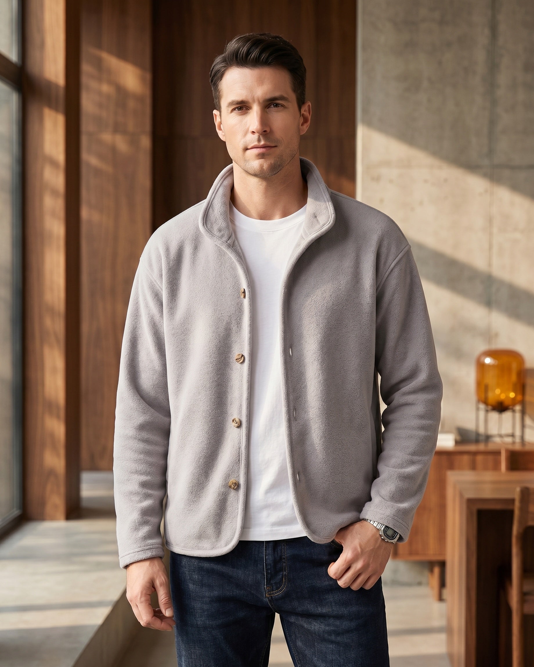 Theo Fleece Jacket | Premium Jacket | Smart Casual Outerwear UK