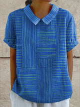 Maya Geometric Shirt | Women's Geometric Print Shirt | Abstract Pattern Summer Top UK
