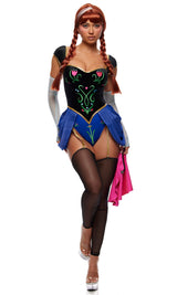 Princess Duties 5-Piece Storybook Princess Halloween Costume Set – Fairy Tale Party Outfit Women