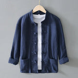 Ellis Mandarin Collar Shirt | Men's Oxford Button-Down Shirt | Smart Casual Formal Top UK