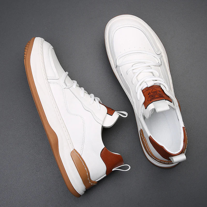 Noble Italiana Genuine Leather Trainers | Men's Genuine Leather Trainers | Smart Casual Fashion Shoes UK