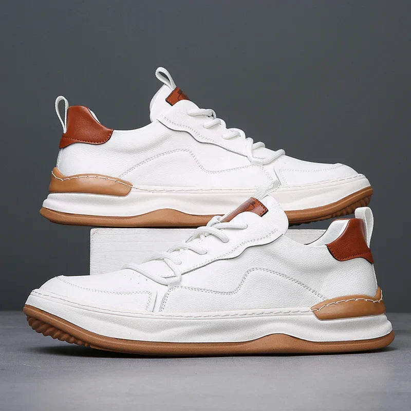 Noble Italiana Genuine Leather Trainers | Men's Genuine Leather Trainers | Smart Casual Fashion Shoes UK