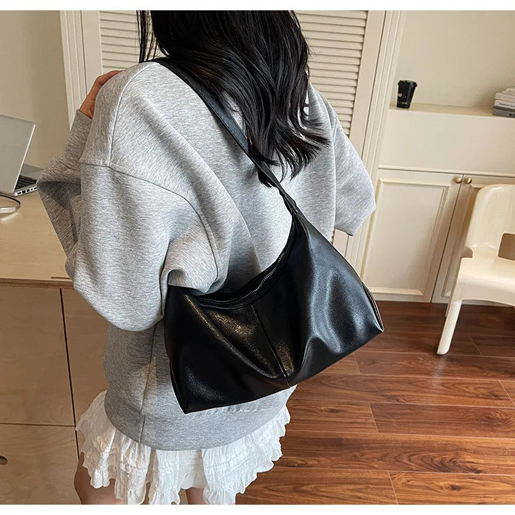 Luna Shoulder Bag | Women's Petite Shoulder Bag | Black White Chocolate Brown Nude Beige