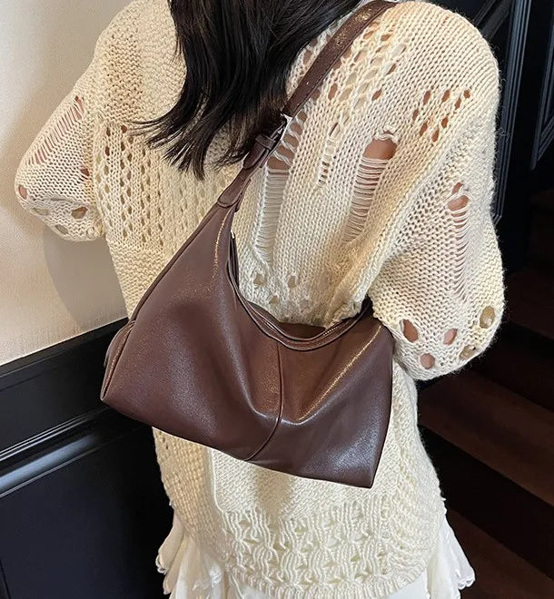 Luna Shoulder Bag | Women's Petite Shoulder Bag | Black White Chocolate Brown Nude Beige