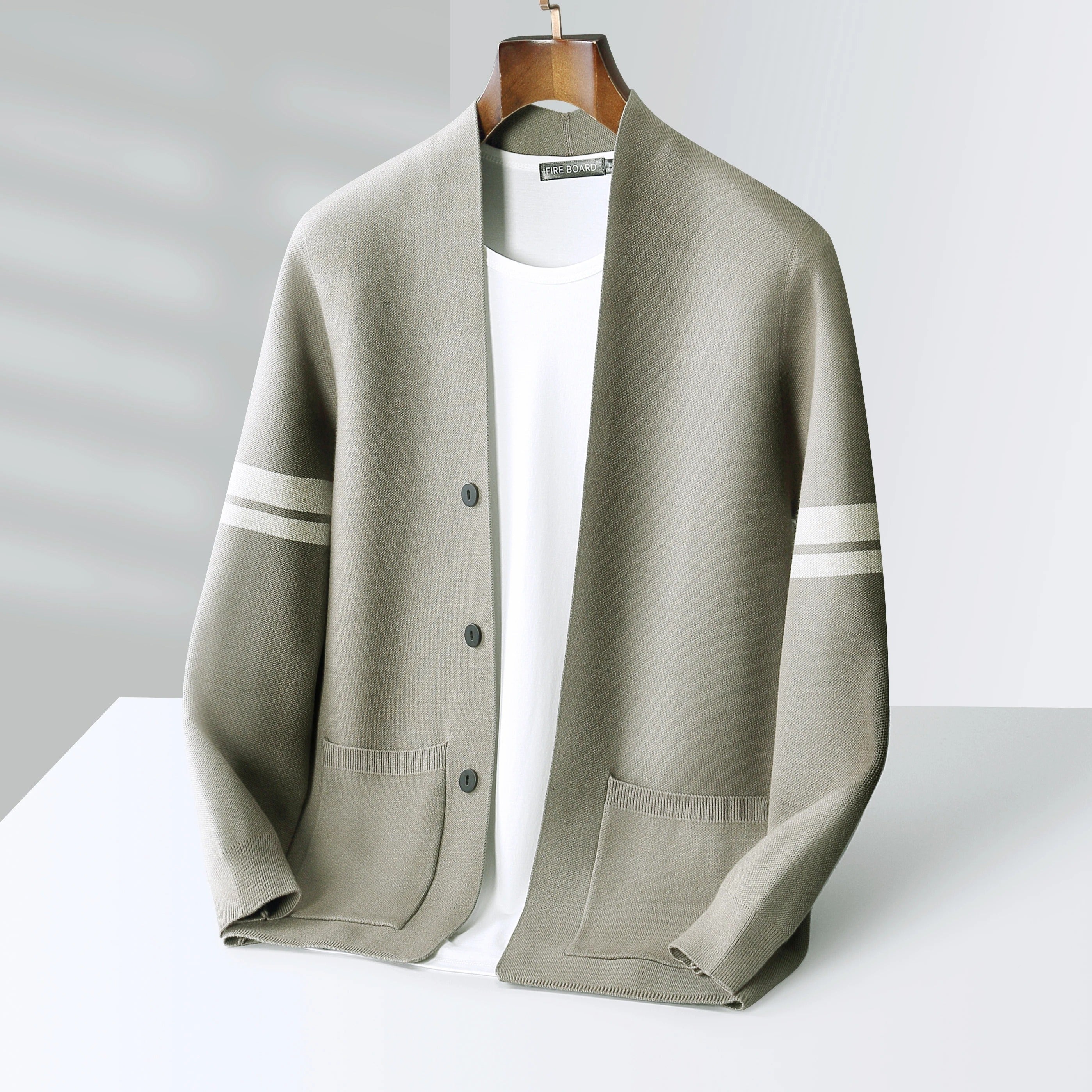 Finn Fine-Knit Cardigan | Men's Fine Knit Cardigan | Smart Slim Fit Knitwear UK