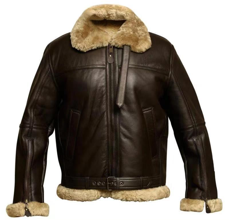 Roland Premium Zip Aviator Jacket | Men's Faux Leather Biker Coat