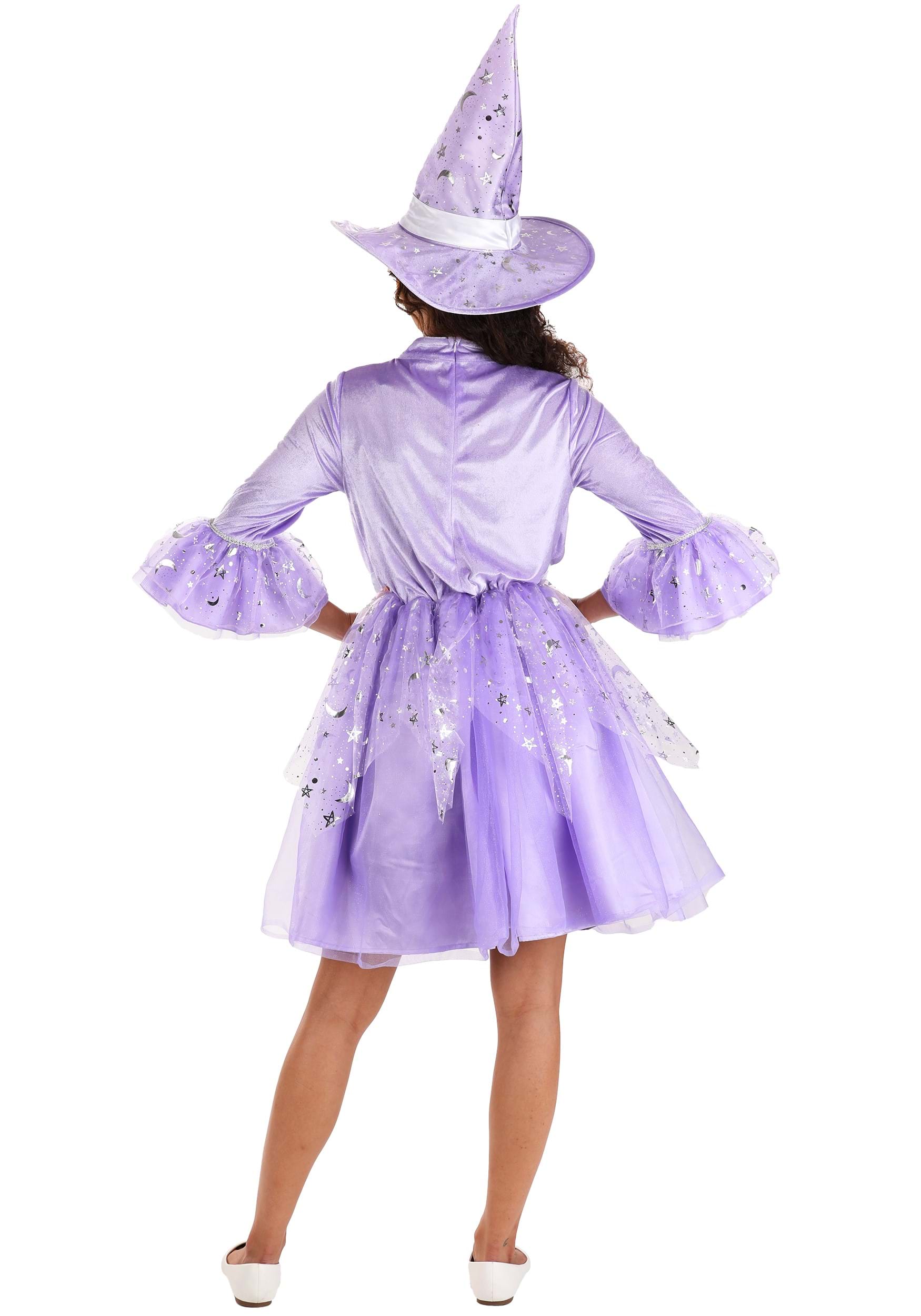 Celestial Witch | Halloween Costume | Women's Regular Lilac Silver