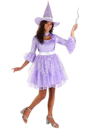 Celestial Witch | Halloween Costume | Women's Regular Lilac Silver