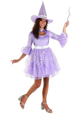 Celestial Witch | Halloween Costume | Women's Regular Lilac Silver