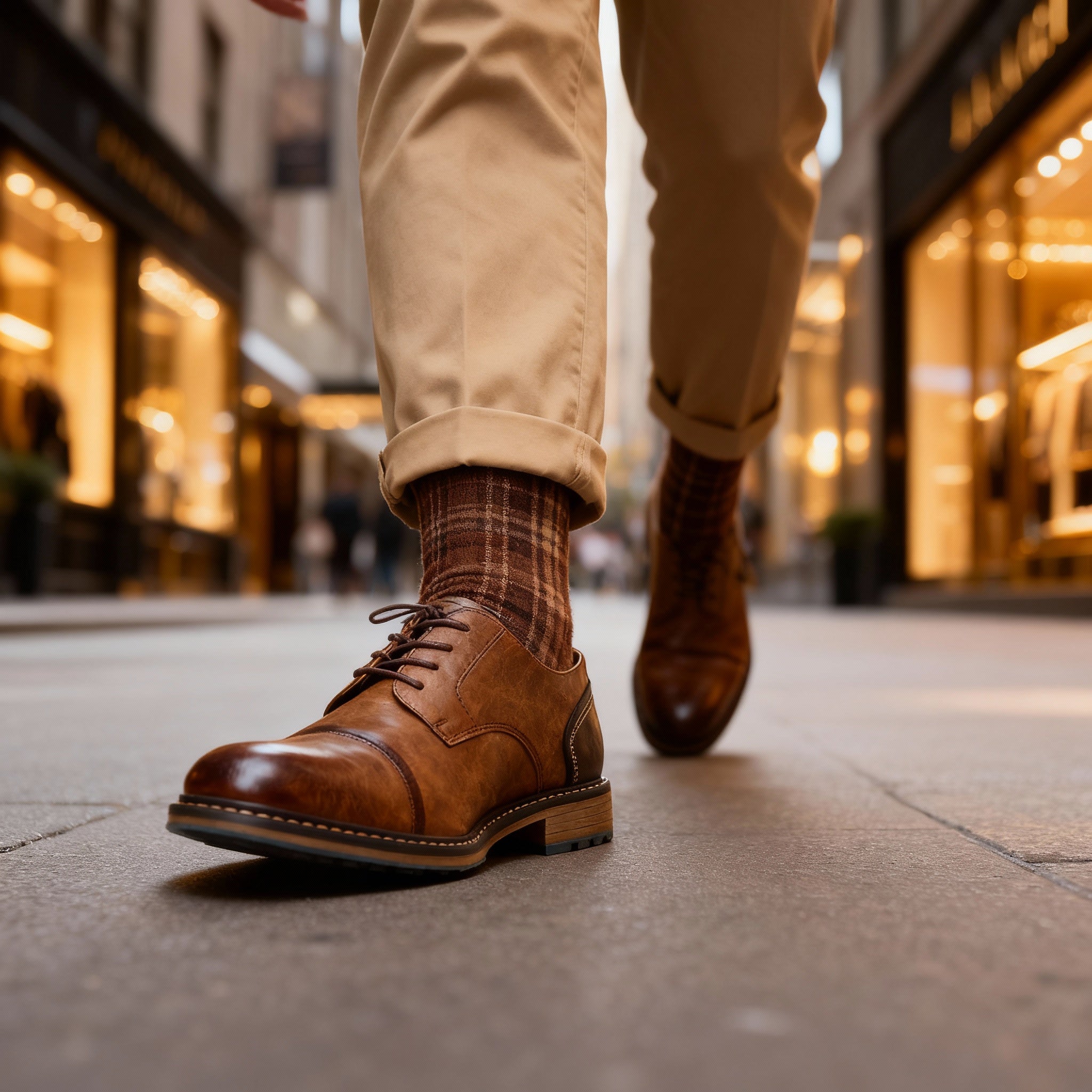 Marlowe Cap-Toe Derbies | Men's Classic Smart Shoes | Genuine Leather Smart Casual UK