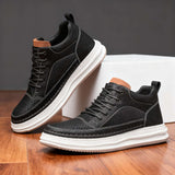 Rex Breeze Leather Trainers | Men's Genuine Leather Trainers | Smart Casual Fashion Shoes UK