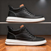 Rex Breeze Leather Trainers | Men's Genuine Leather Trainers | Smart Casual Fashion Shoes UK