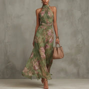 Selby Halter Midi Dress | Women's Classic Midi Dress | Elegant Everyday Dress UK