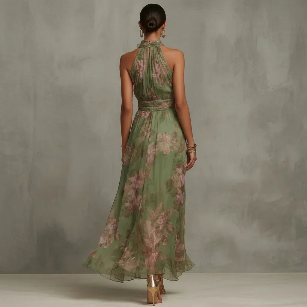 Selby Halter Midi Dress | Women's Classic Midi Dress | Elegant Everyday Dress UK